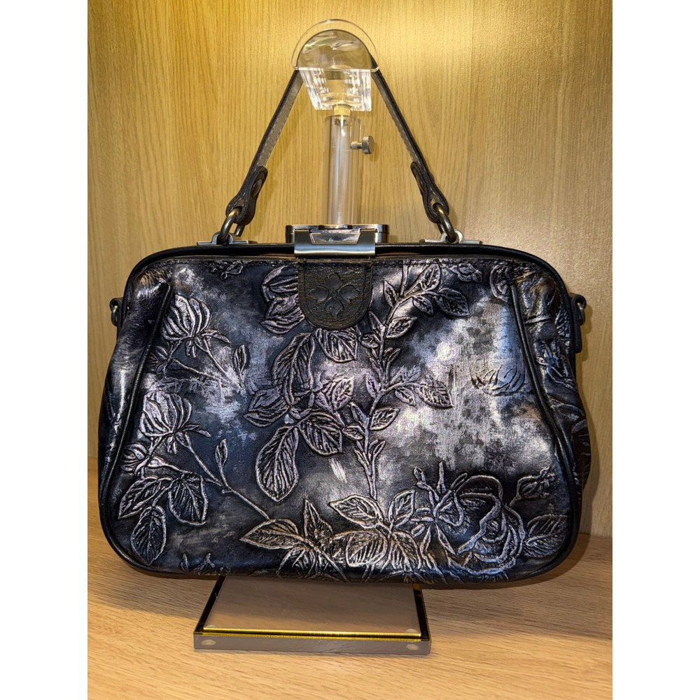 Patricia Nash Metallic Leather Satchel & Wallet Set